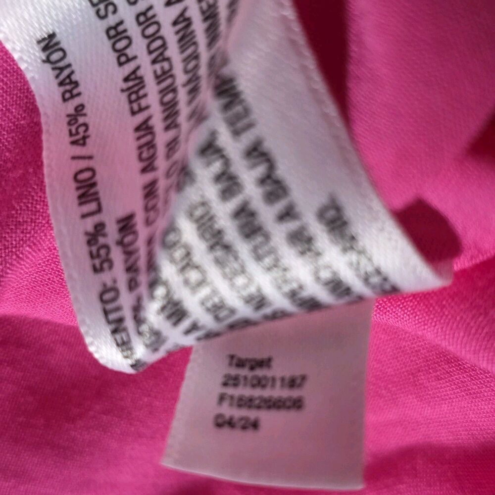Kate Spade Women's Large Pink- Red Floral Linen Blazer - Picture 5 of 12
